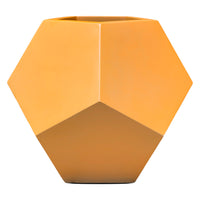 Orange Fiberglass Planter