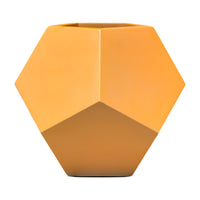 Orange Fiberglass Planter