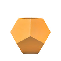 Orange Fiberglass Planter