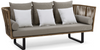 3-Seater Sofa in Brown wood bark (216 X 79 X 82 )