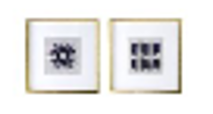 60 X 60 X 3cm  S-2 23.5x23.5 Grace Purple Agate Shadow Boxes