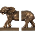 S/2 9.5x5x7.5  Bookends,Elephant