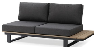 black 2-Seater Sofa (171.1 x 85.3 x 68.3)