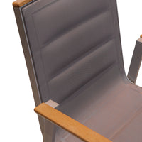 Teakwood Finished Aluminum Dining Set