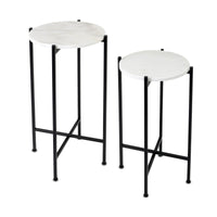 Adjustable Frame Marble Table (Plant Stand)