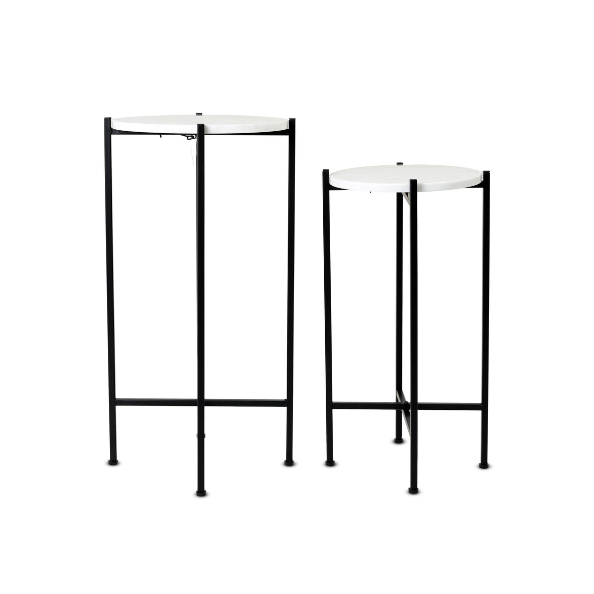 Adjustable Frame Marble Table (Plant Stand)