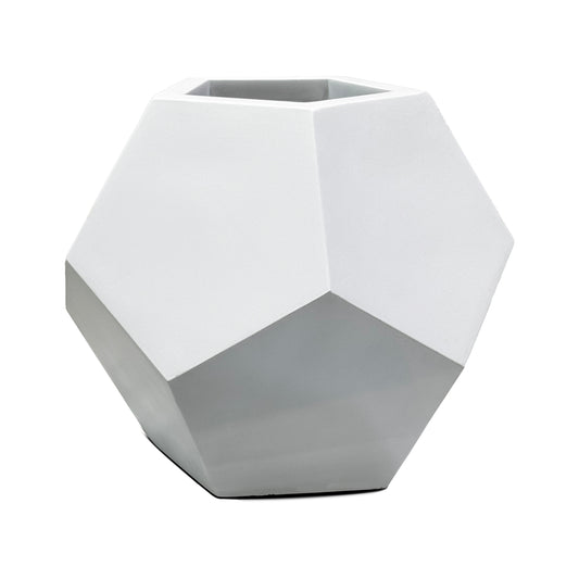 White Fiberglass Planter