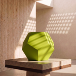 Green Fiberglass Planter