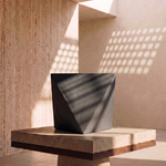 3D Black  Fiberglass Planter