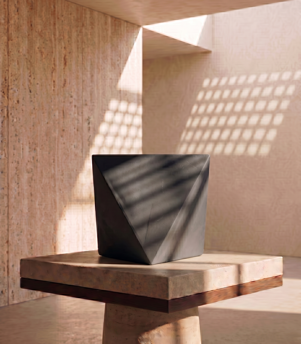 Black  Fiberglass Planters